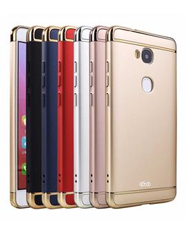 OPPO F5 Ultra-thin 3 in 1 Anti-Scratch Anti-fingerprint Shockproof Resist Cracking Electroplate Metal Texture Armor PC Hard Back Case Cover by TBZ
