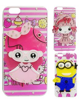 TBZ Cartoons with Mirror Back Cover Case for Apple iPhone 6 